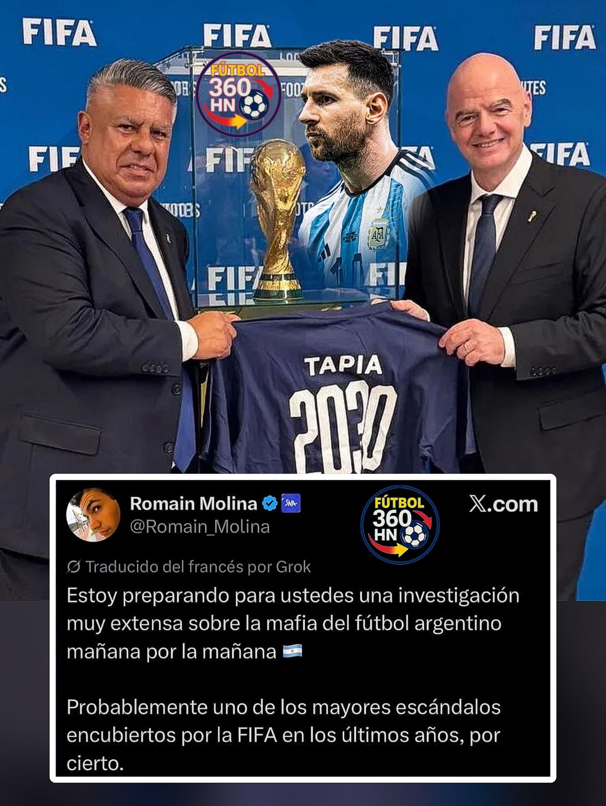Romain Molina anuncia investigación sobre un posible escándalo relacionado con el fútbol argentino picsart 26 07 11 08 56 42 9636599312761688170100