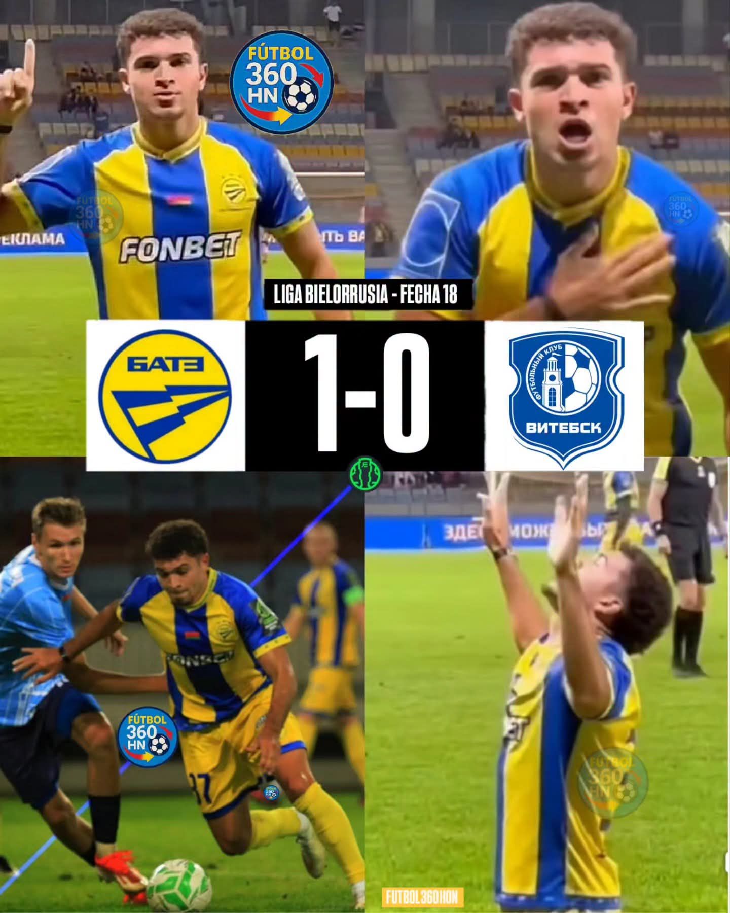Erick Puerto marca su primer gol europeo y le da el triunfo al BATE Borisov fb img 17868386166321395184529997380270
